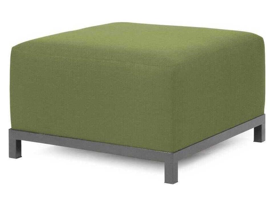 Axis Ottoman with Seascape Moss Sunbrella Cushion