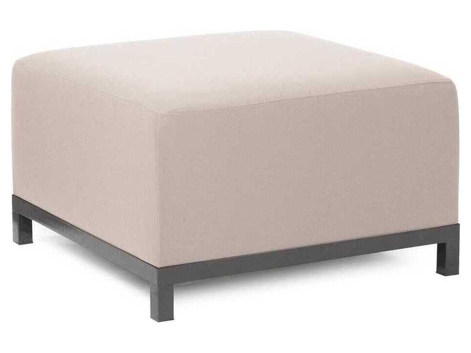 Axis Seascape 31 Inch Sunbrella Cushion Ottoman in Sand