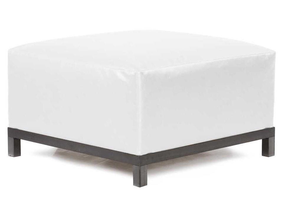 Howard Elliott Axis Atlantis Ottoman in White