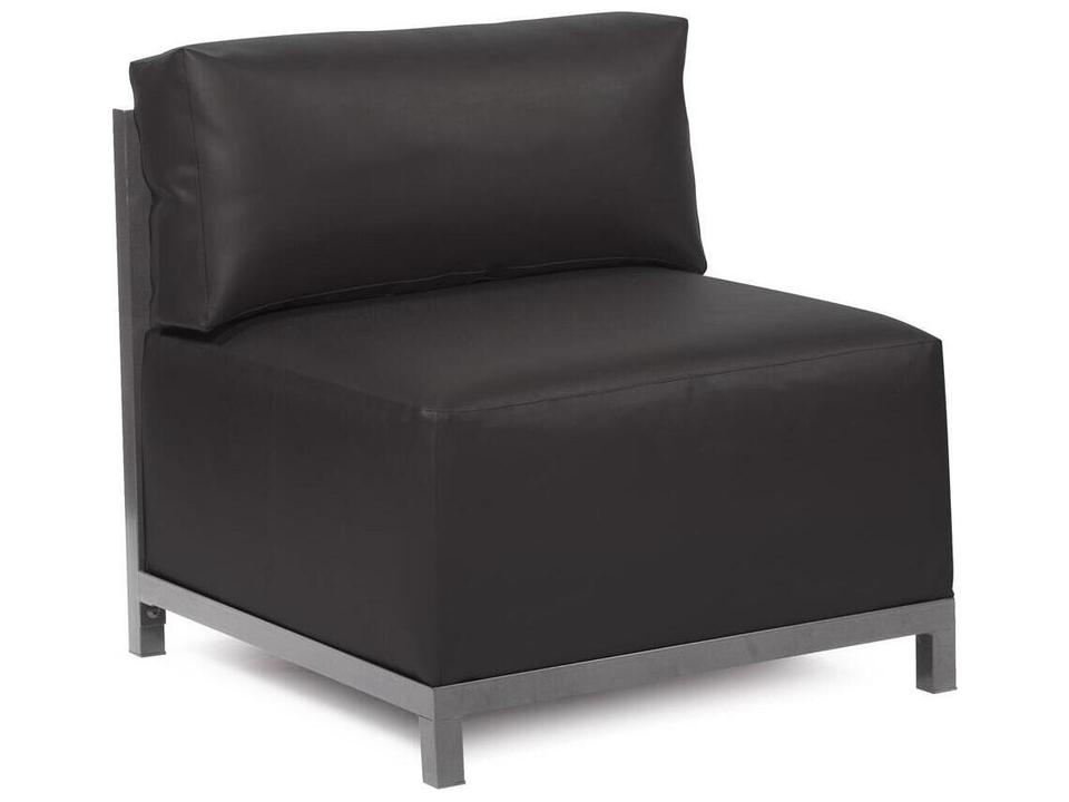 Howard Elliott Axis Atlantis Titanium Steel Lounge Chair in Black