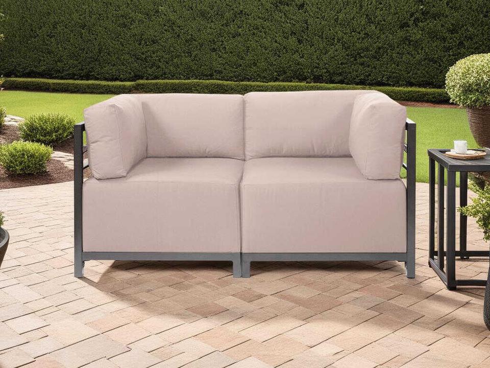 Axis Seascape Loveseat with Sunbrella Fabric in Seascape Sand