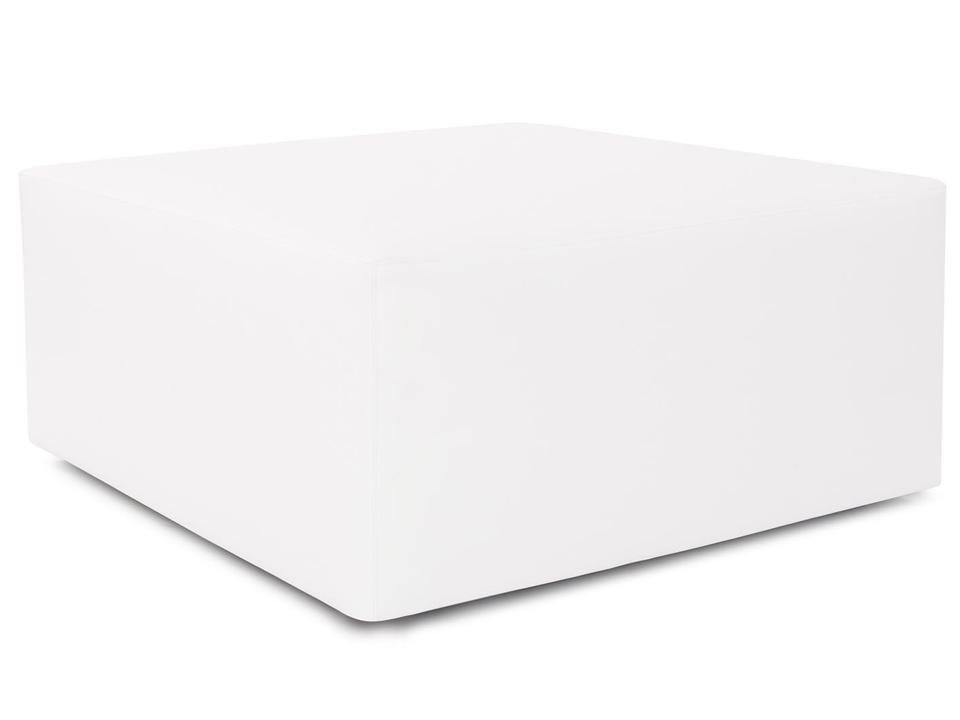 Universal Atlantis 36-Inch Square Ottoman in White