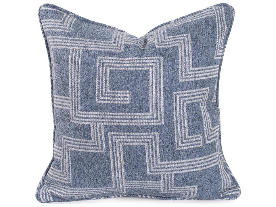 Syros 20-Inch Square Denim Pillow