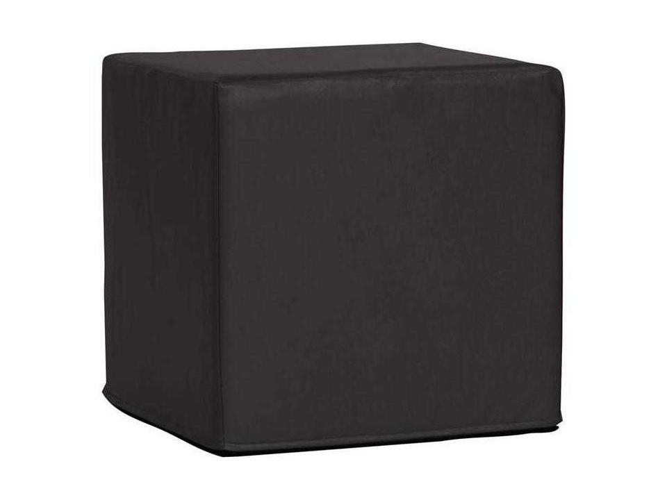 Atlantis Recycled Plastic Cushion Ottoman in Titanium