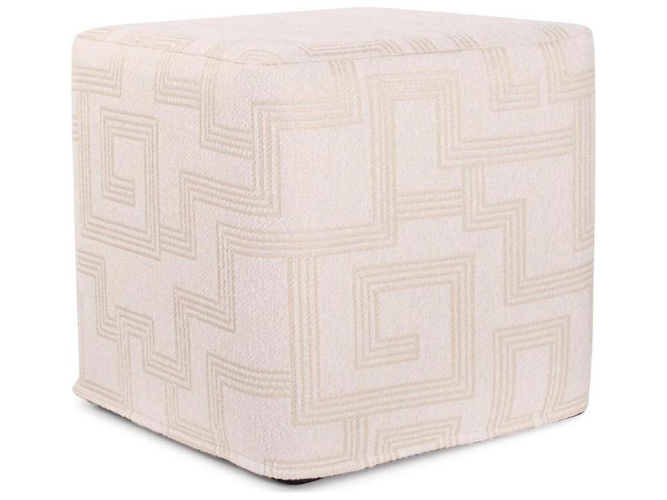 Howard Elliott Syros No Tip Outdoor Cushion Ottoman in Natural