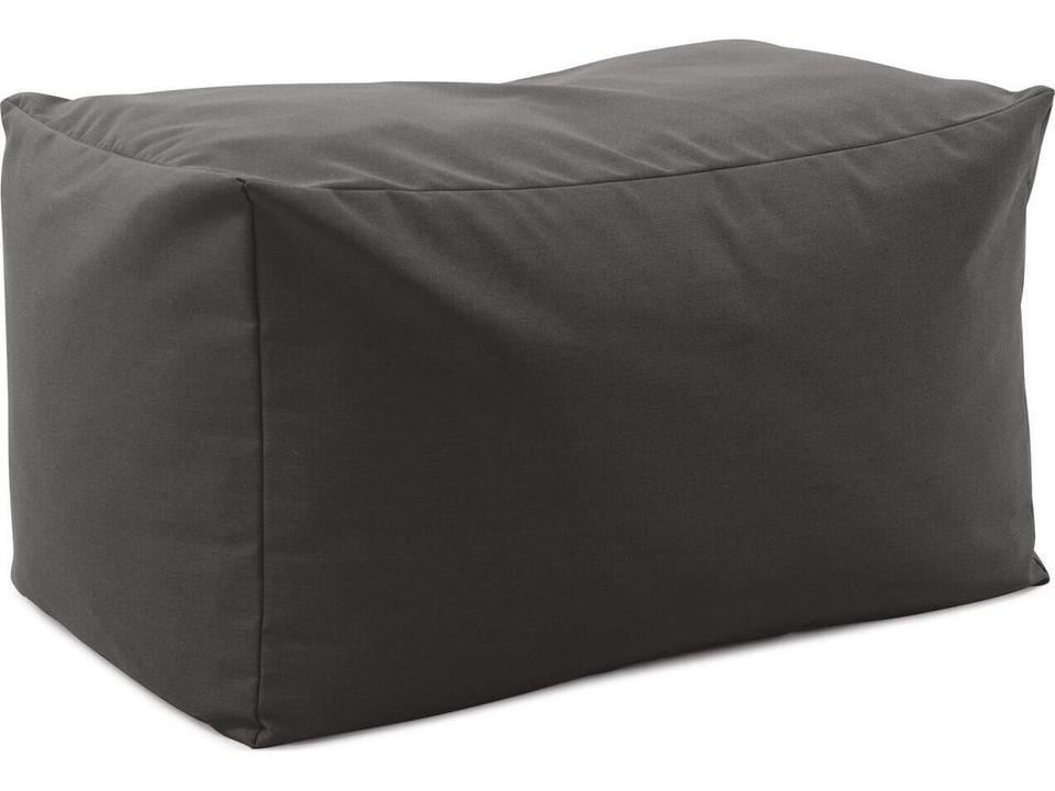 Seascape Fabric Cushion Bench in Charcoal