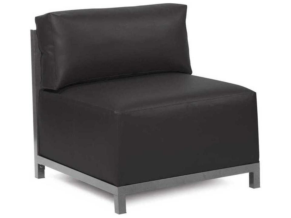 Atlantis 36-Inch Square Outdoor Ottoman Cover in Black
