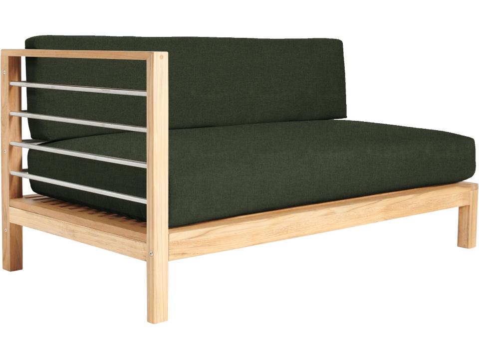 Soho Wood Jungle Teak Cushion Sofa
