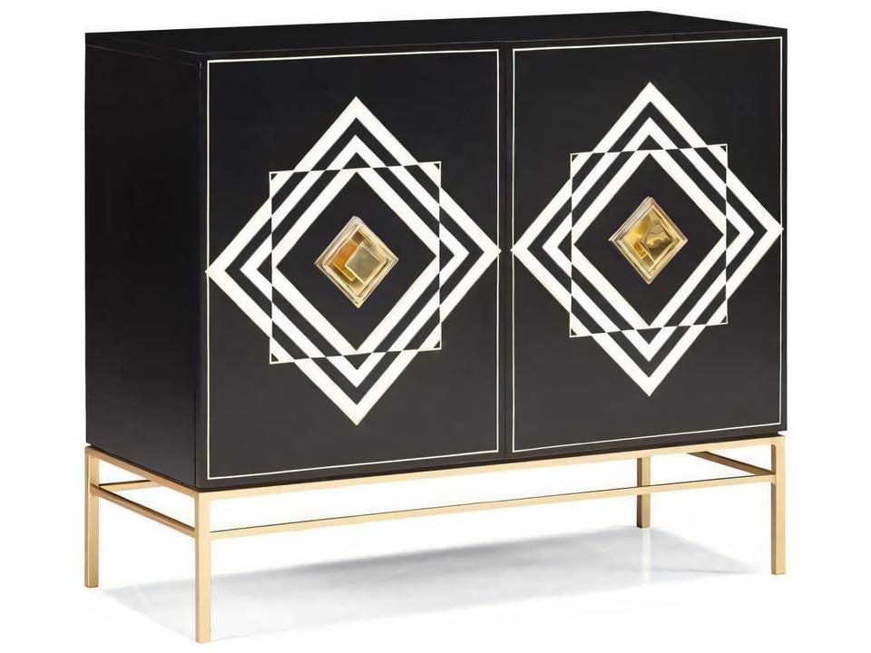 Terra Modern Innuendo Black Maple Wood Accent Chest