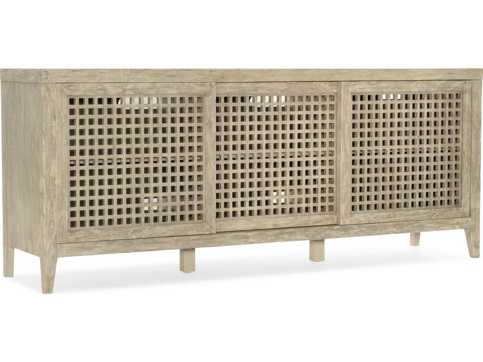 Ciao Bella 80-Inch Entertainment Console in Flaky White Finish