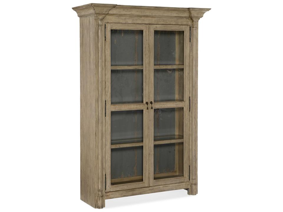 Ciao Bella Two-Door Hardwood Display Cabinet in Natural Finish