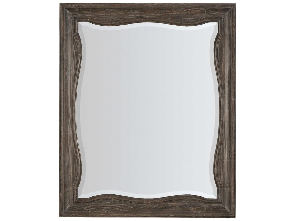 Traditions Rectangular Landscape Mirror in Maduro Finish