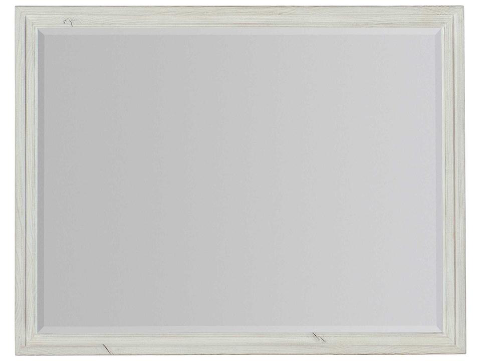 Montebello Wood Framed Wall Mirror in Danish White