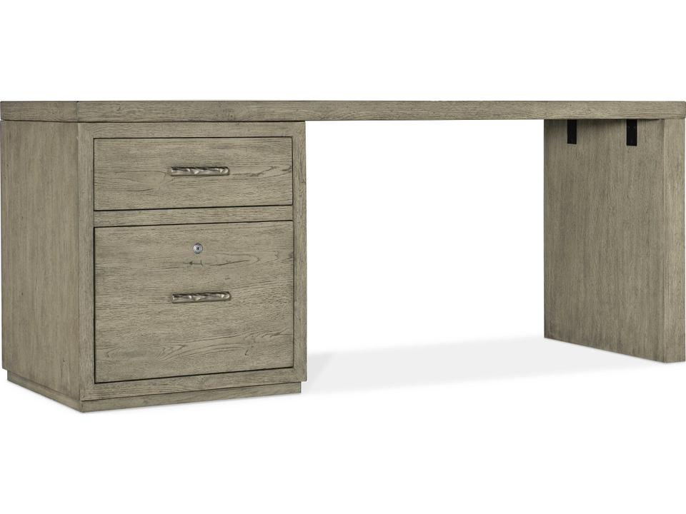 Linville Falls 72-Inch Wood Veneer Desk in Smoked Gray Mink