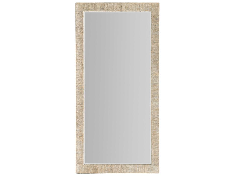 Serenity Sandpiper Rectangular Floor Mirror in Neptune Whitewashed Finish