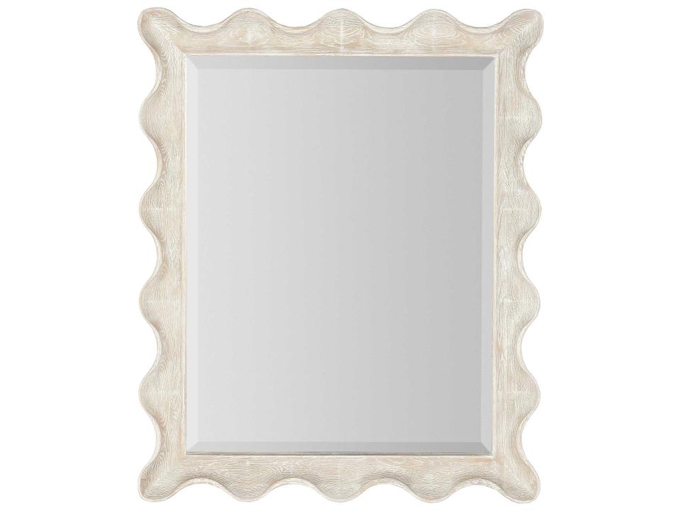 Serenity Bora Rectangular Landscape Wall Mirror in Surf Finish