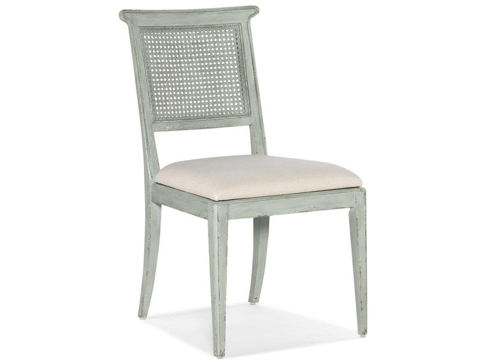 Charleston Blue Upholstered Side Dining Chair