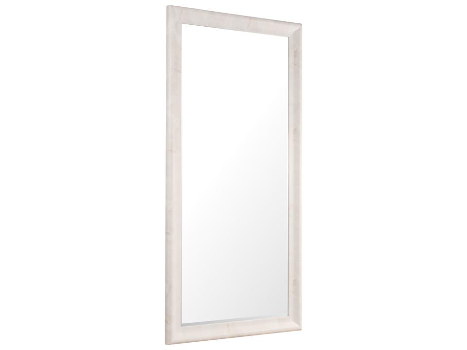 Eleana Faux Onyx Floor Mirror with Beveled Glass