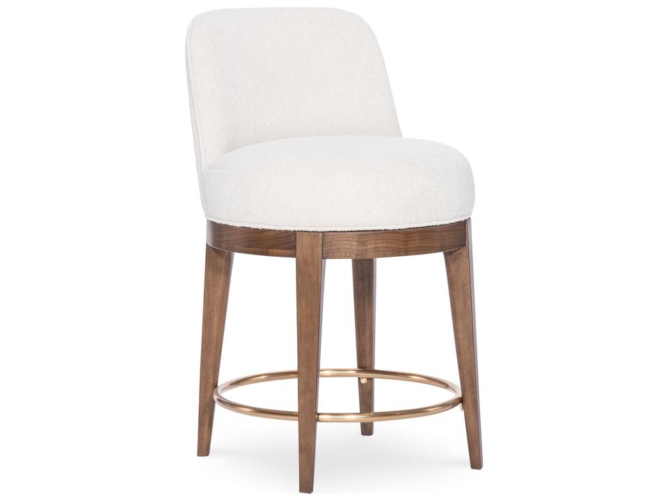 Eleana Counter Stool Light Caramel Walnut and Sunlit Bronze
