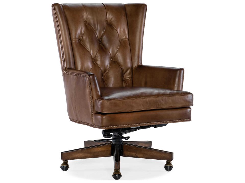 Finley Executive Office Chair in Checkmate Pawn Aniline Leather