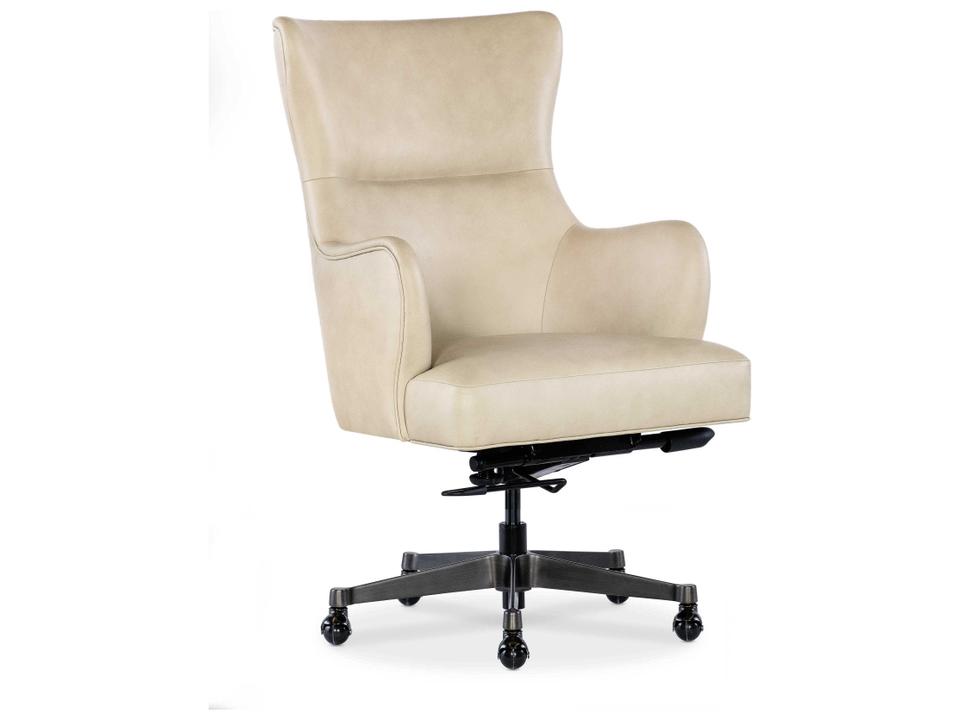 Lazzaro Executive Tilt Swivel Desk Chair in Aline Stonewash Leather