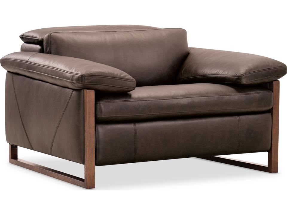 Jericho Power Recliner with Power Headrest in Dallas Americano Leather