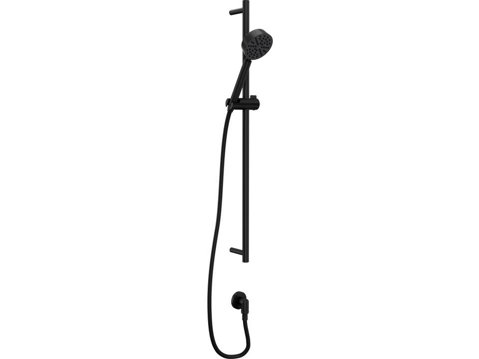 Campo Matte Black Handshower Set with 31-Inch Slide Bar and Single Function Handshower