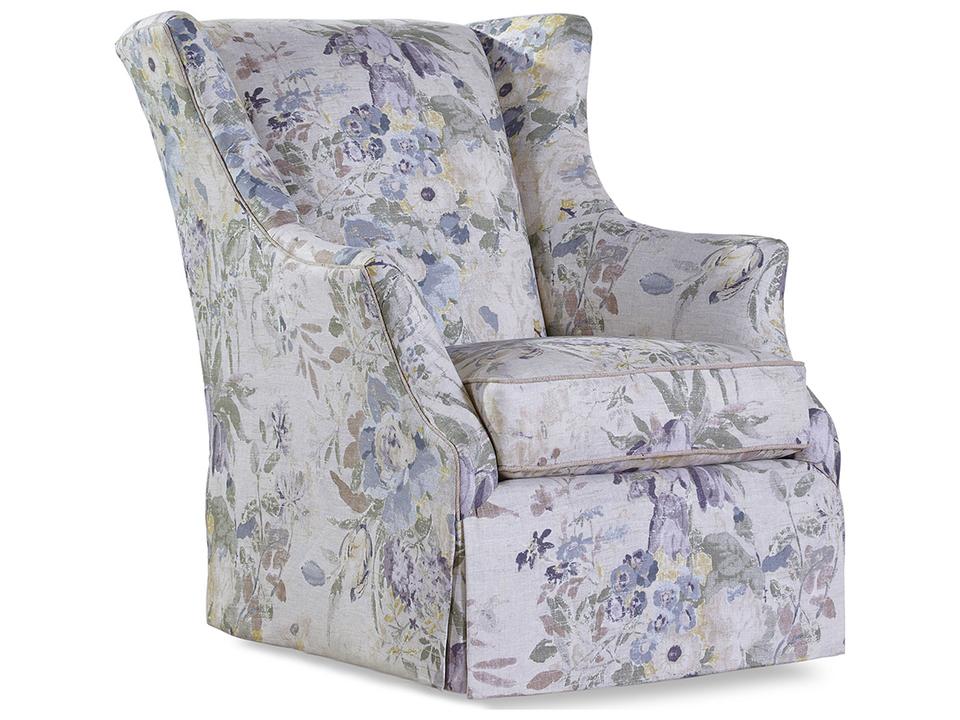 3400 Ivy Upholstered Accent Chair with Waterfall Skirt