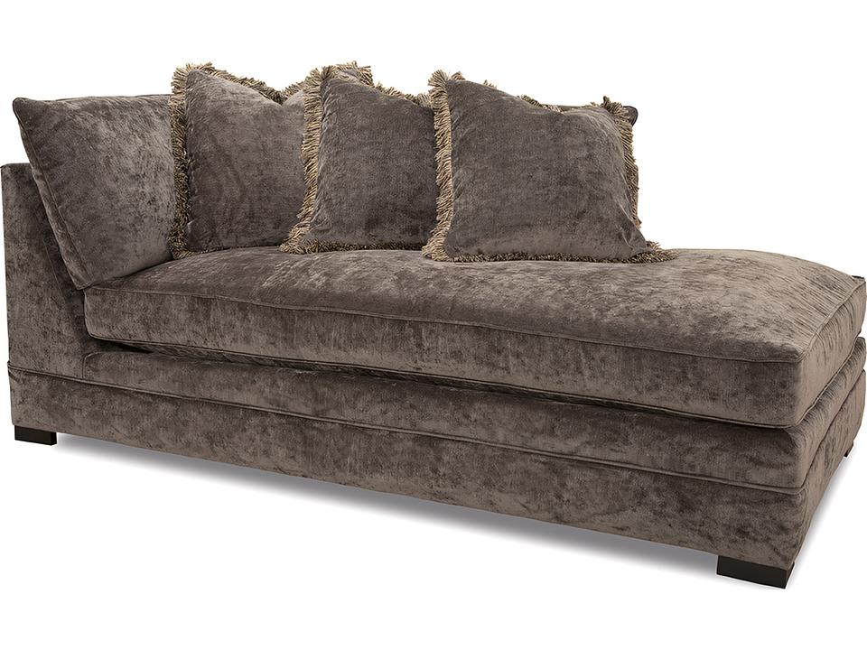 7100 Right Arm Upholstered Corner Chaise Lounge