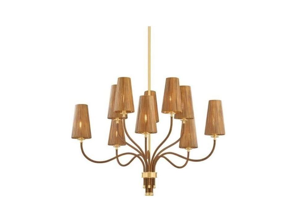 Atwood 10-Light Aged Brass Chandelier