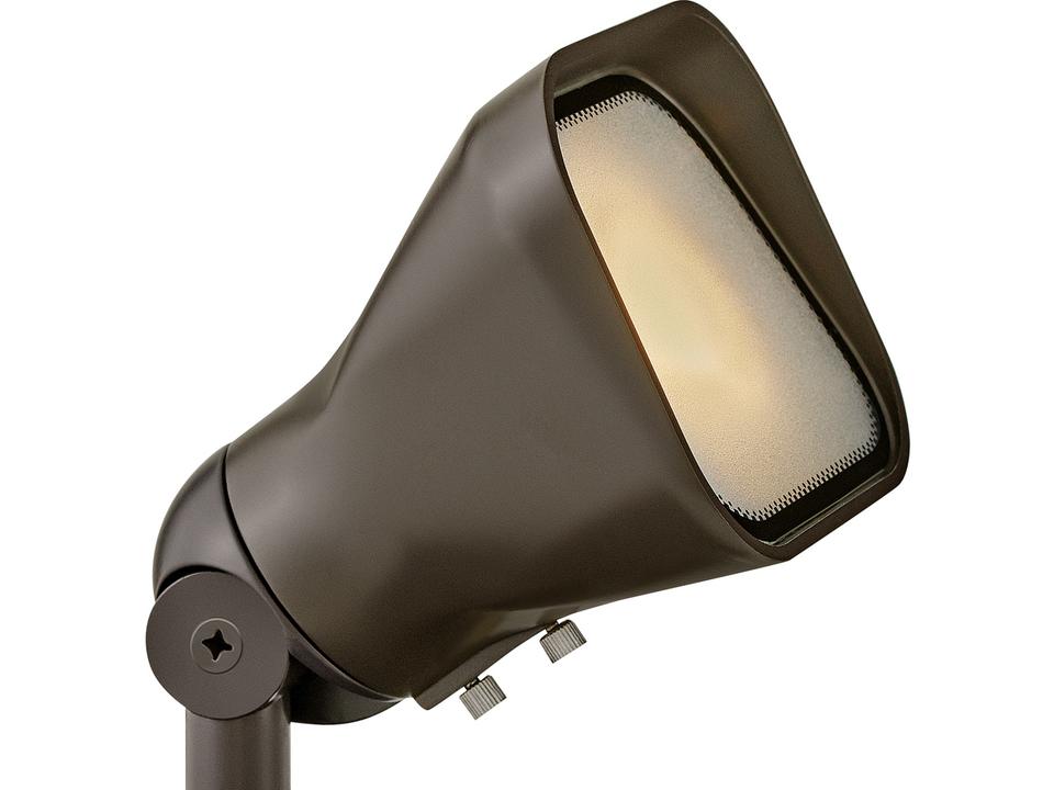 Accent Flood 1-Light Outdoor Spot Light in Bronze