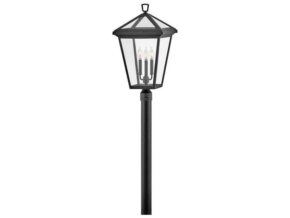 Alford Place 3-Light Outdoor Post Light in Museum Black