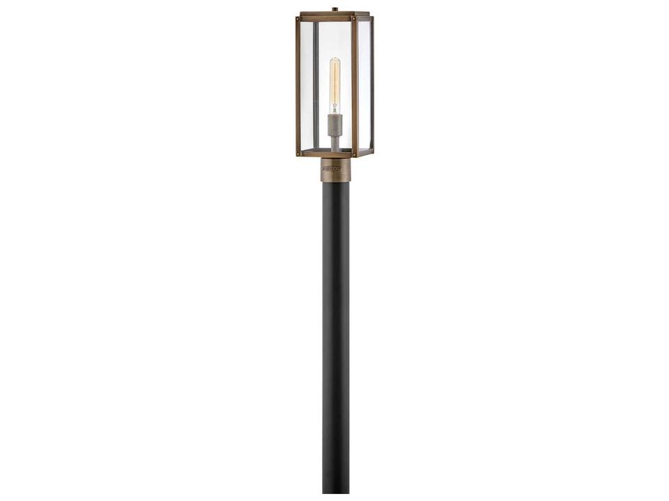 Max 1-Light Outdoor Post Light in Burnished Bronze