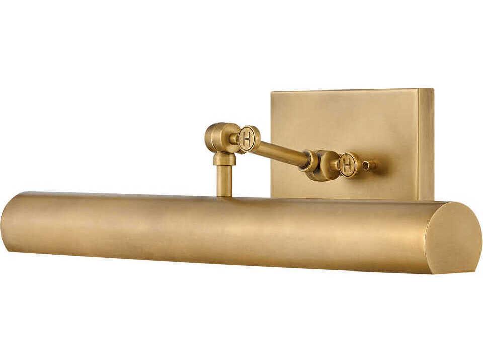Stokes 2-Light Heritage Brass LED Picture Light