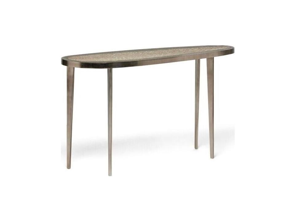 Jan Console Table Reactive Glass in Twilight Bronze