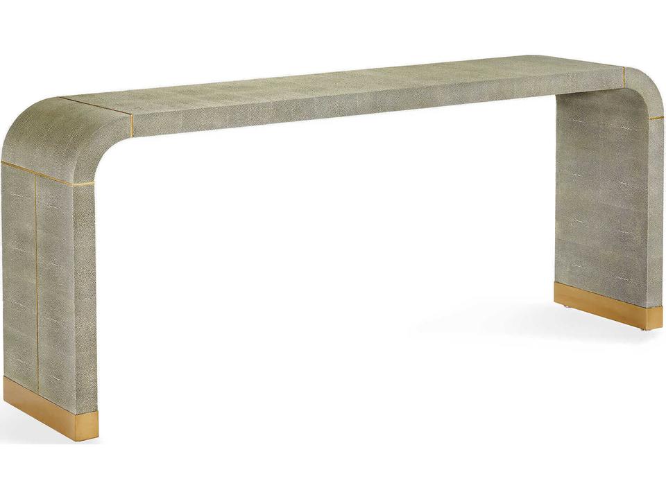 Sutherland Console Table Faux Shagreen