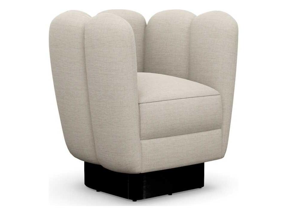 Gallery Swivel Beige Accent Chair