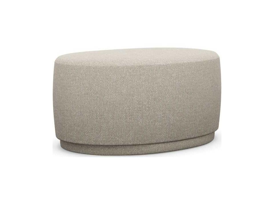 Dana Wheat Beige Upholstered Ottoman