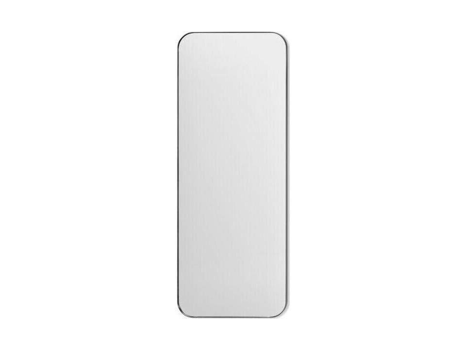 Aalina Brushed Nickel Floor Mirror Vertical