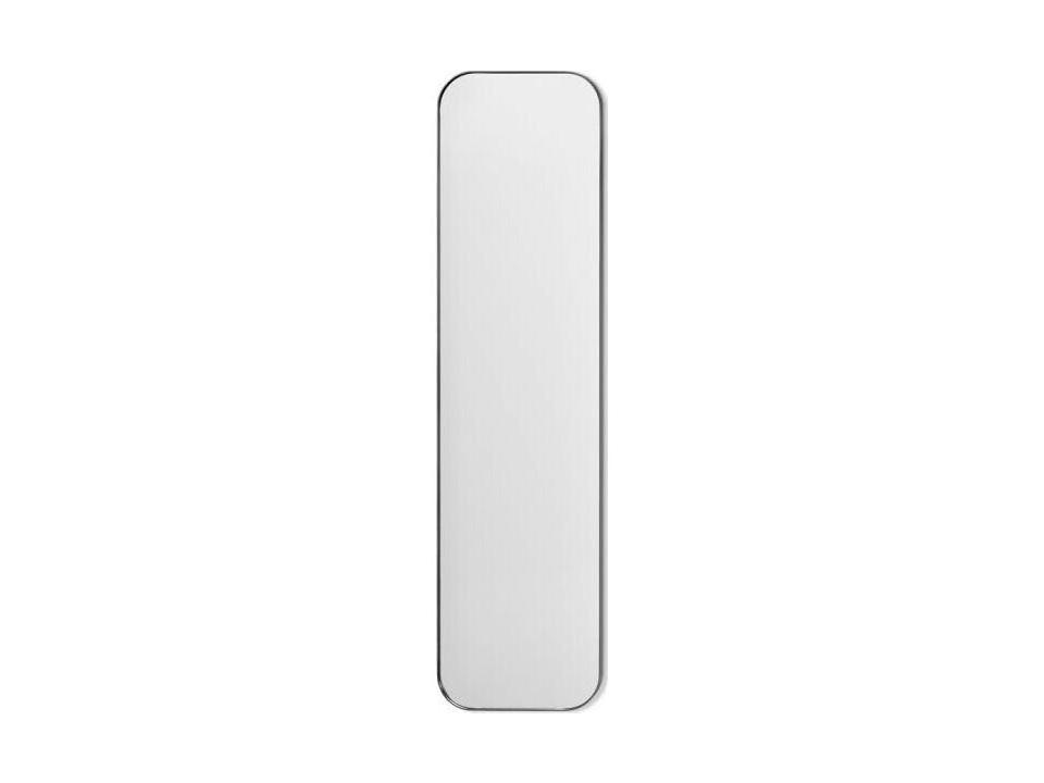 Aalina Brushed Nickel Floor Mirror Vertical