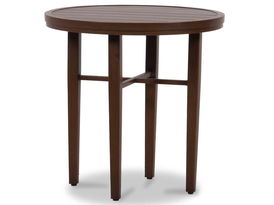 Bungalow 30 Inch Round Aluminum Bistro Table in Perdido