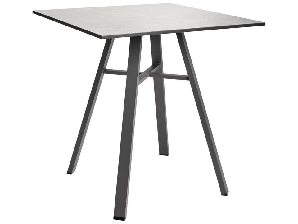 Harmony 29-Inch Square Bistro Table with Light Gray HPL Top