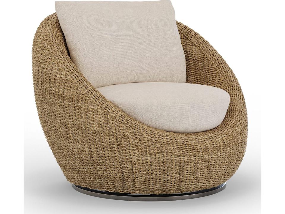 Velo Swivel Chair w/ Seat & Back Cushion