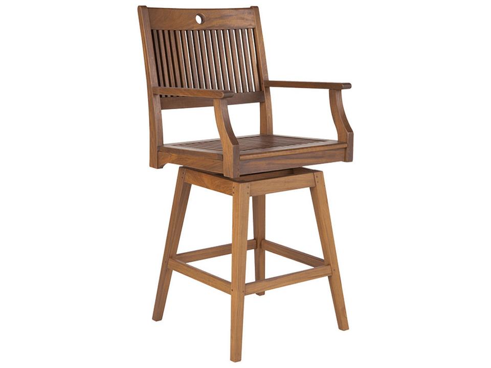 Opal Ipe Swivel Hi Dining Arm Chair