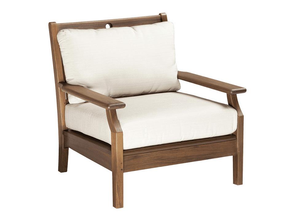 Furniture Opal IPE Lounge Chair with Hi Back Cushions