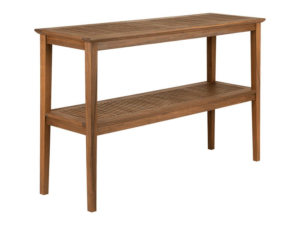 Opal 55 Inch x 17 Inch Ipe Console Table in Natural Ipe