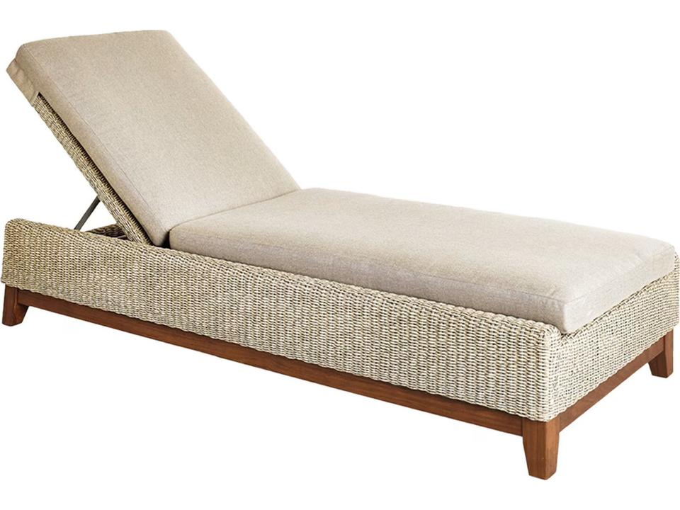 Coral Ipe and Viro Fiber Chaise Lounge