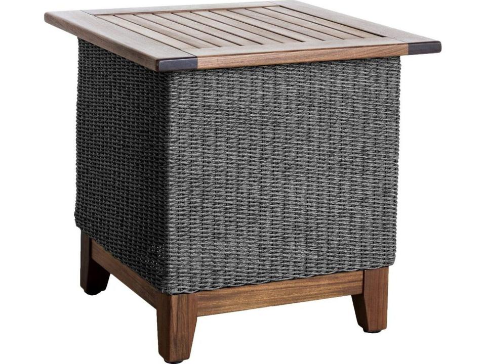 Coral 24-Inch Square Side Table in Gray