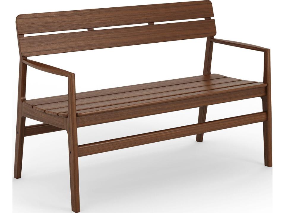 Innova Aurora 48-Inch Ipe Garden Bench with Arms