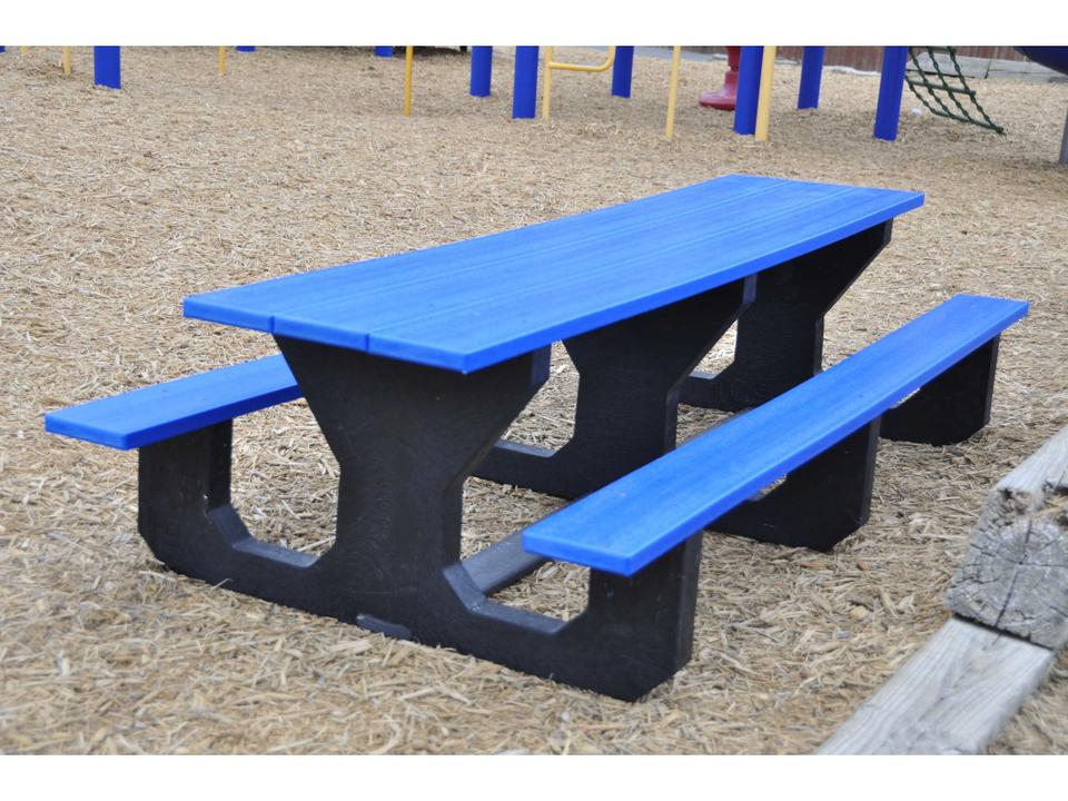 Toddler Recycled Plastic Rectangular Outdoor Picnic Table
